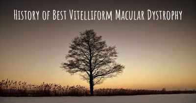 History of Best Vitelliform Macular Dystrophy