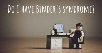 Do I have Binder's syndrome?