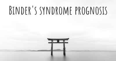 Binder's syndrome prognosis