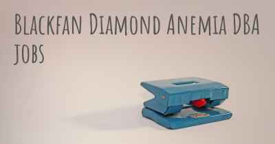 Blackfan Diamond Anemia DBA jobs