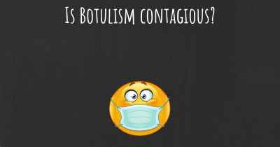 Is Botulism contagious?