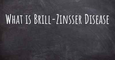 What is Brill-Zinsser Disease
