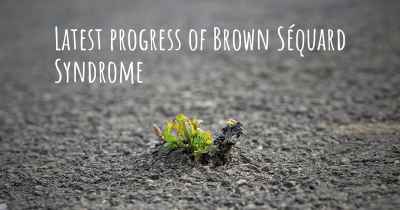 Latest progress of Brown Séquard Syndrome