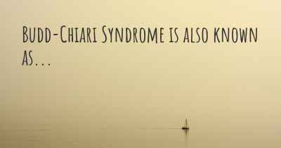 Budd-Chiari Syndrome is also known as...