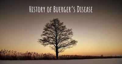 History of Buerger’s Disease