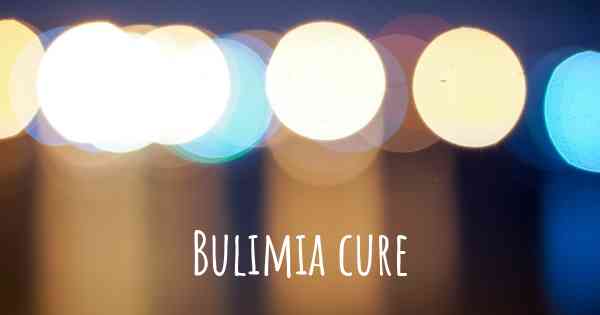 Bulimia cure