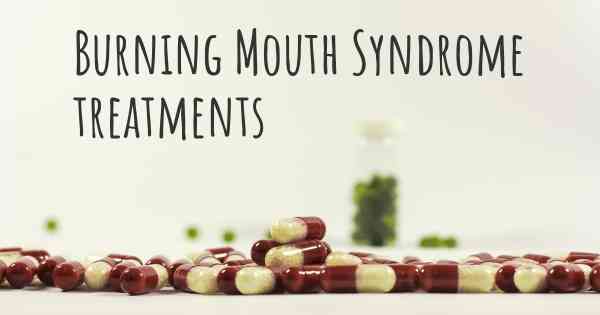 Burning Mouth Syndrome treatments
