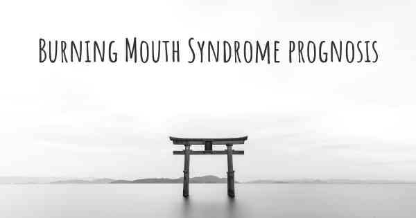 Burning Mouth Syndrome prognosis