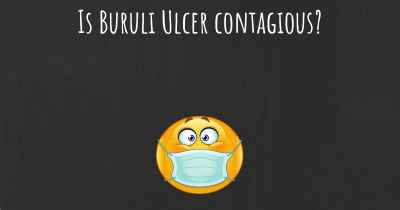 Is Buruli Ulcer contagious?