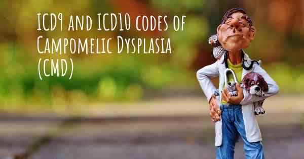 ICD9 and ICD10 codes of Campomelic Dysplasia (CMD)