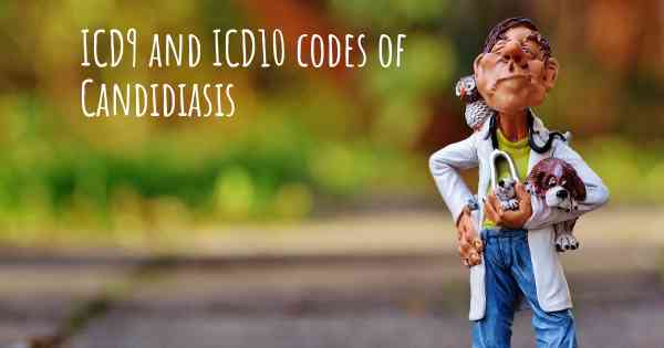 ICD9 and ICD10 codes of Candidiasis