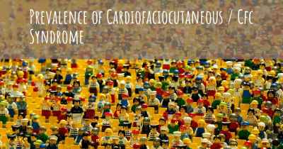 Prevalence of Cardiofaciocutaneous / Cfc Syndrome