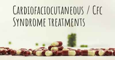 Cardiofaciocutaneous / Cfc Syndrome treatments