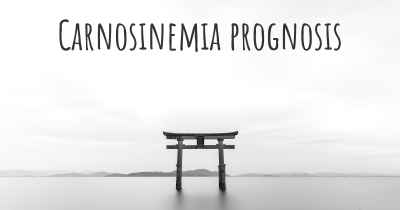 Carnosinemia prognosis