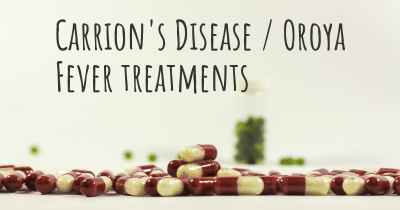 Carrion's Disease / Oroya Fever treatments