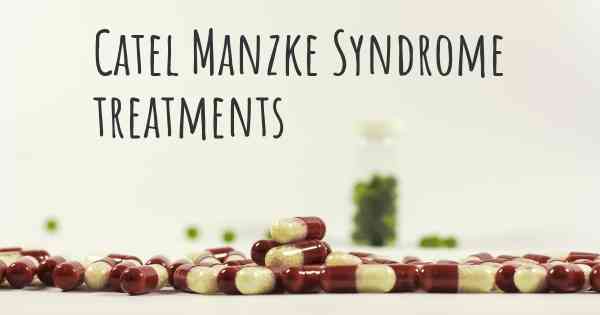 Catel Manzke Syndrome treatments