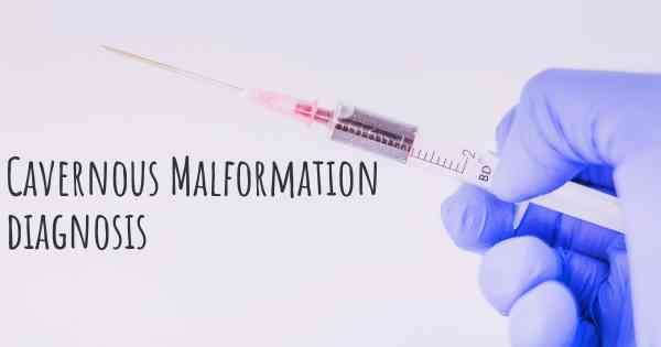 Cavernous Malformation diagnosis