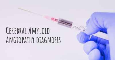 Cerebral Amyloid Angiopathy diagnosis