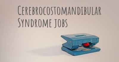 Cerebrocostomandibular Syndrome jobs