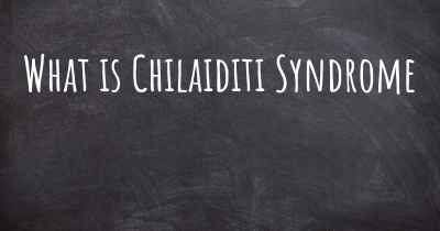 What is Chilaiditi Syndrome