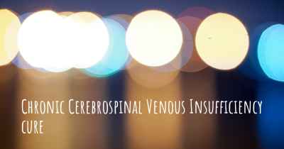 Chronic Cerebrospinal Venous Insufficiency cure