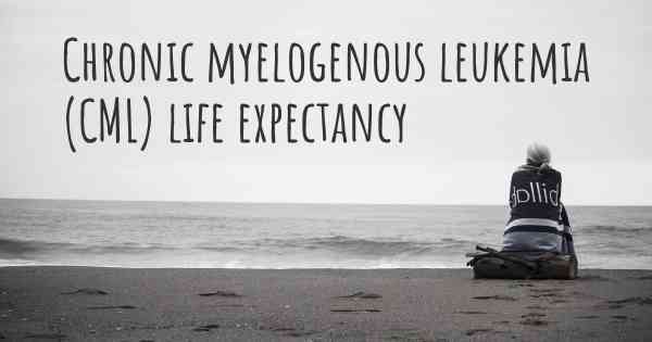 Chronic myelogenous leukemia (CML) life expectancy