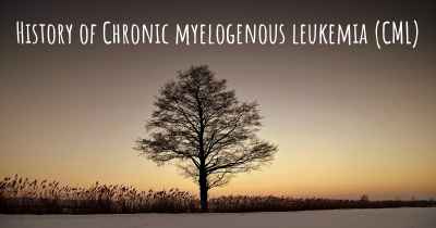 History of Chronic myelogenous leukemia (CML)