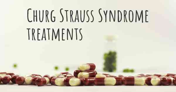 Churg Strauss Syndrome treatments