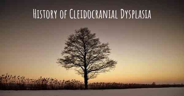 History of Cleidocranial Dysplasia