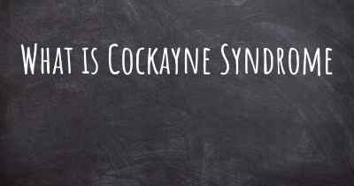 What is Cockayne Syndrome