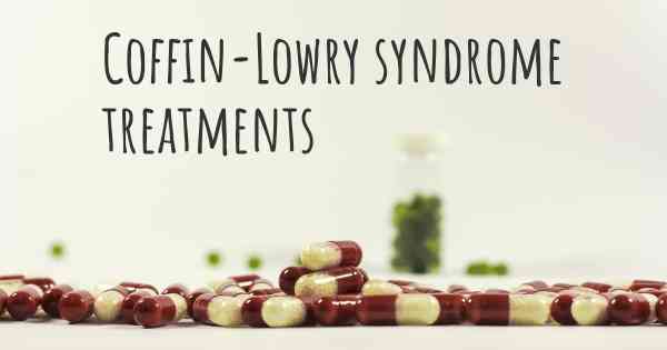 Coffin-Lowry syndrome treatments