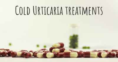 Cold Urticaria treatments