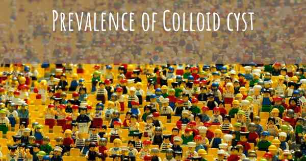 Prevalence of Colloid cyst