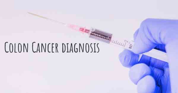 Colon Cancer diagnosis