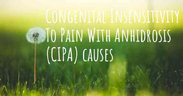 Congenital Insensitivity To Pain With Anhidrosis (CIPA) causes