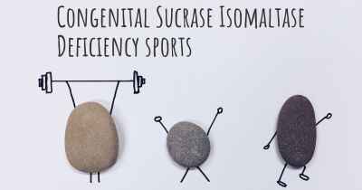 Congenital Sucrase Isomaltase Deficiency sports