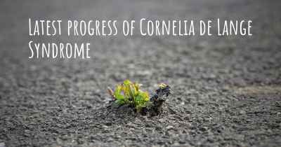 Latest progress of Cornelia de Lange Syndrome