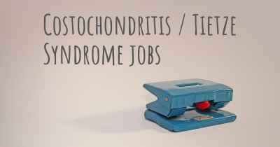 Costochondritis / Tietze Syndrome jobs