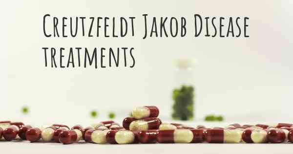 Creutzfeldt Jakob Disease treatments