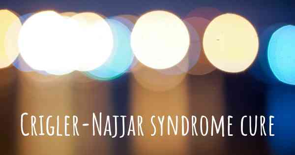 Crigler-Najjar syndrome cure