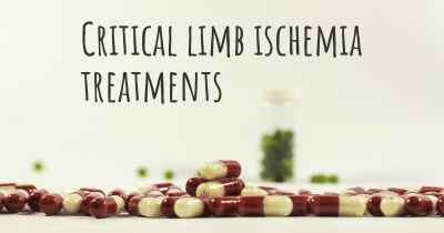 Critical limb ischemia treatments