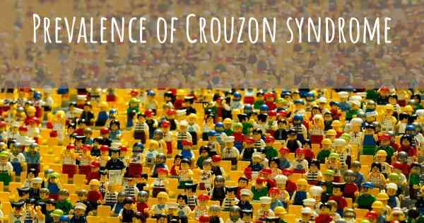 Prevalence of Crouzon syndrome