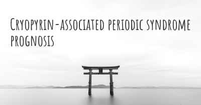 Cryopyrin-associated periodic syndrome prognosis