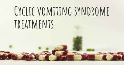 Cyclic vomiting syndrome treatments
