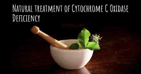 Natural treatment of Cytochrome C Oxidase Deficiency