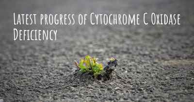 Latest progress of Cytochrome C Oxidase Deficiency