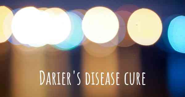 Darier's disease cure
