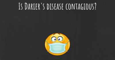 Is Darier's disease contagious?
