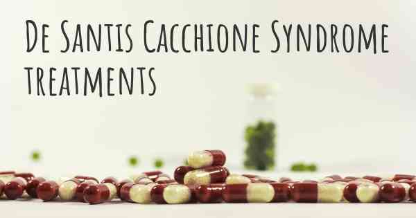 De Santis Cacchione Syndrome treatments
