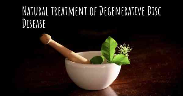 Natural treatment of Degenerative Disc Disease